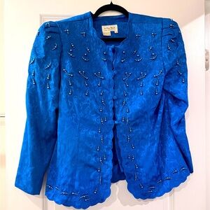 Vintage In The Mood Beaded and Embroidered Suit Jacket
